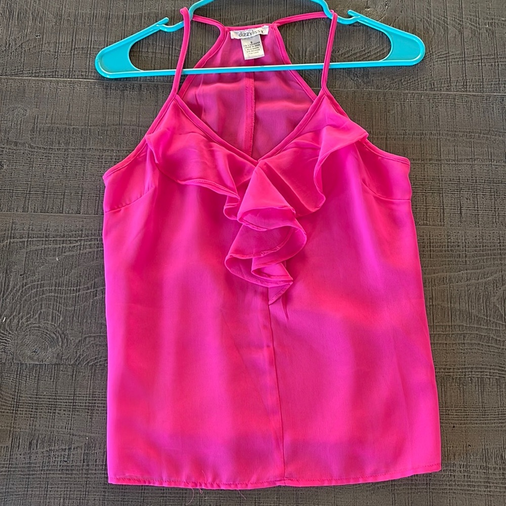 Bright pink tank
